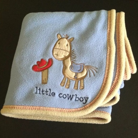 cowboy baby blanket